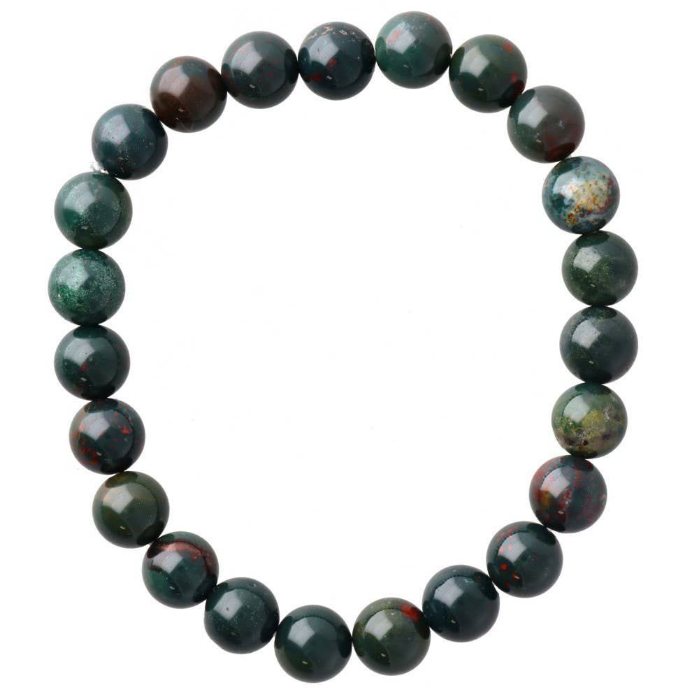 Bloodstone Jasper - kristallarmband 8mm