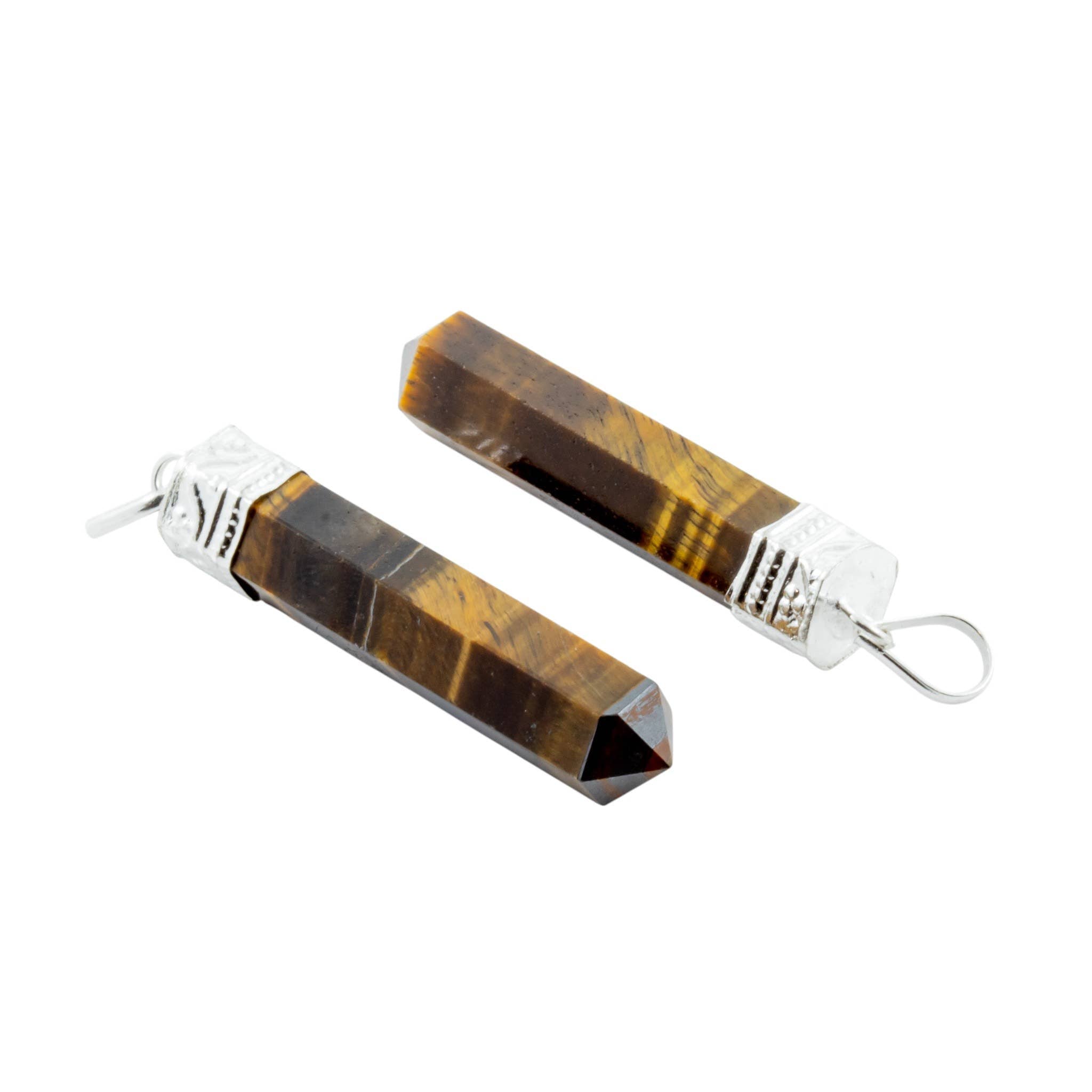 Gemstone Pencil Pendant Necklaces