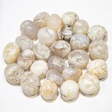 Rumpuhiottu Snow Agate - Lumiakaatti 2-3cm