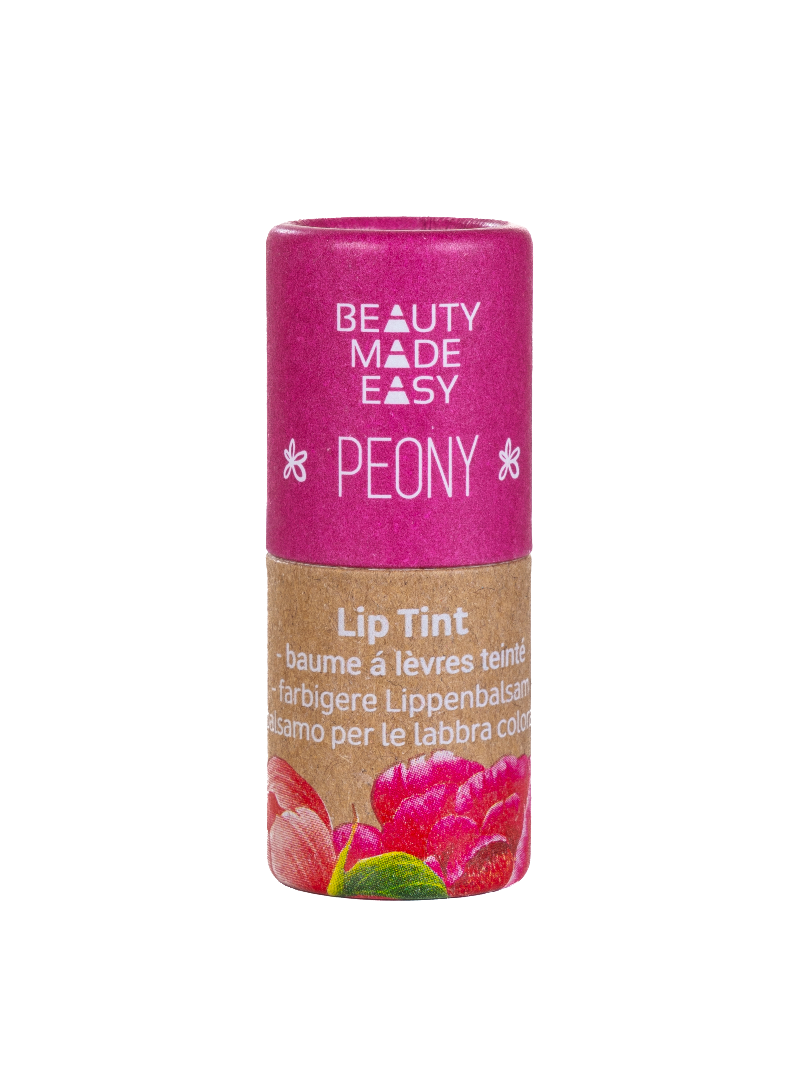 Vegansk tonad läppbalsam - PEONY