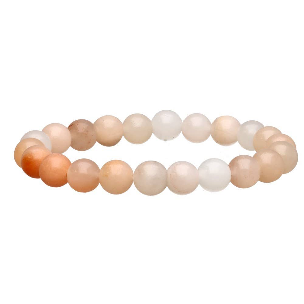 Rosa Aventurin‑armband 8 mm