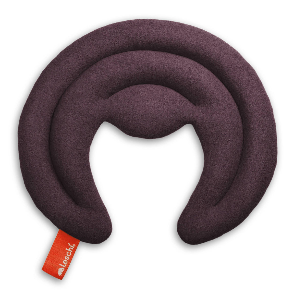 Organic grain pillow, microwave-safe, half-moon heating pad