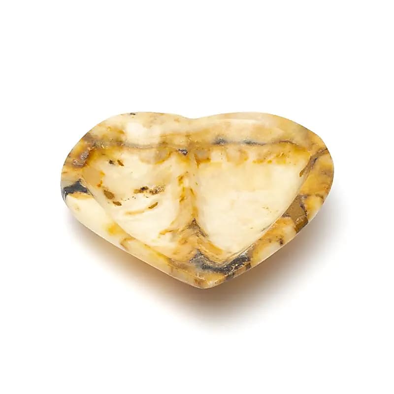 Marockansk Aragonithjärtskål 