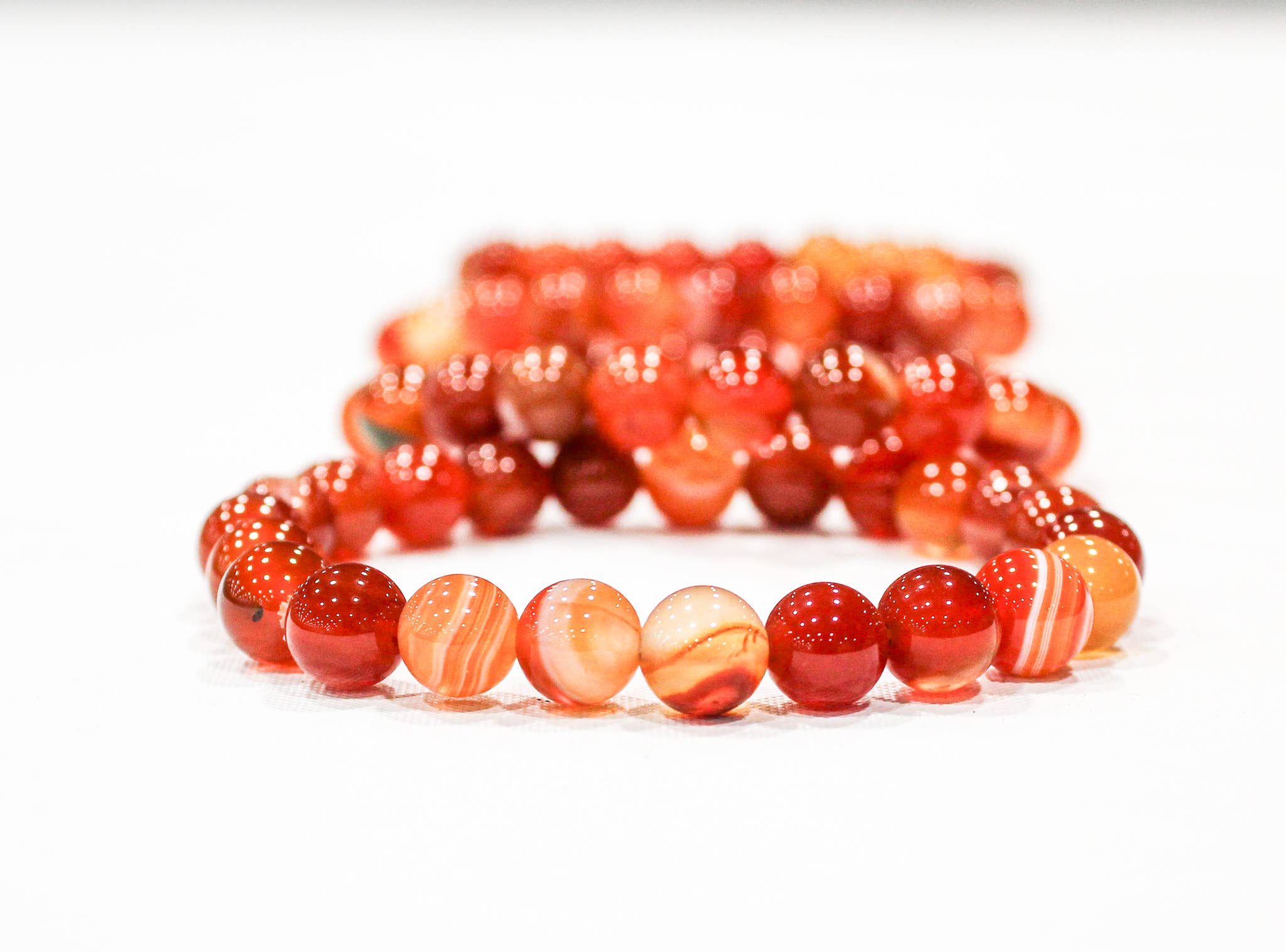 Gemstone Bracelets 8mm: Black Lava