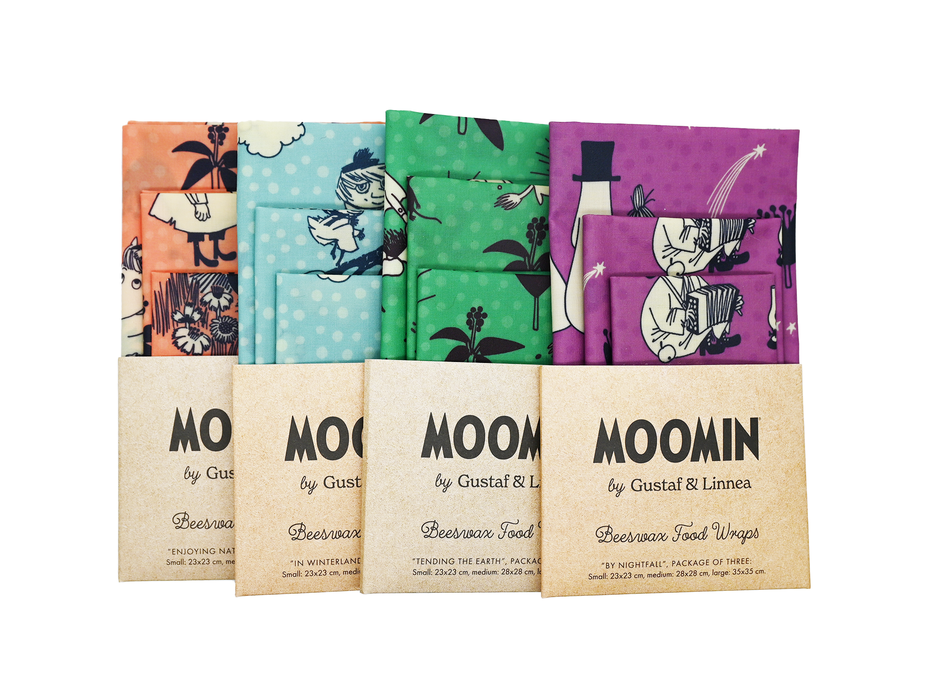Moomin by G&L - Bivaxfolie "In Winterland" 3-pack