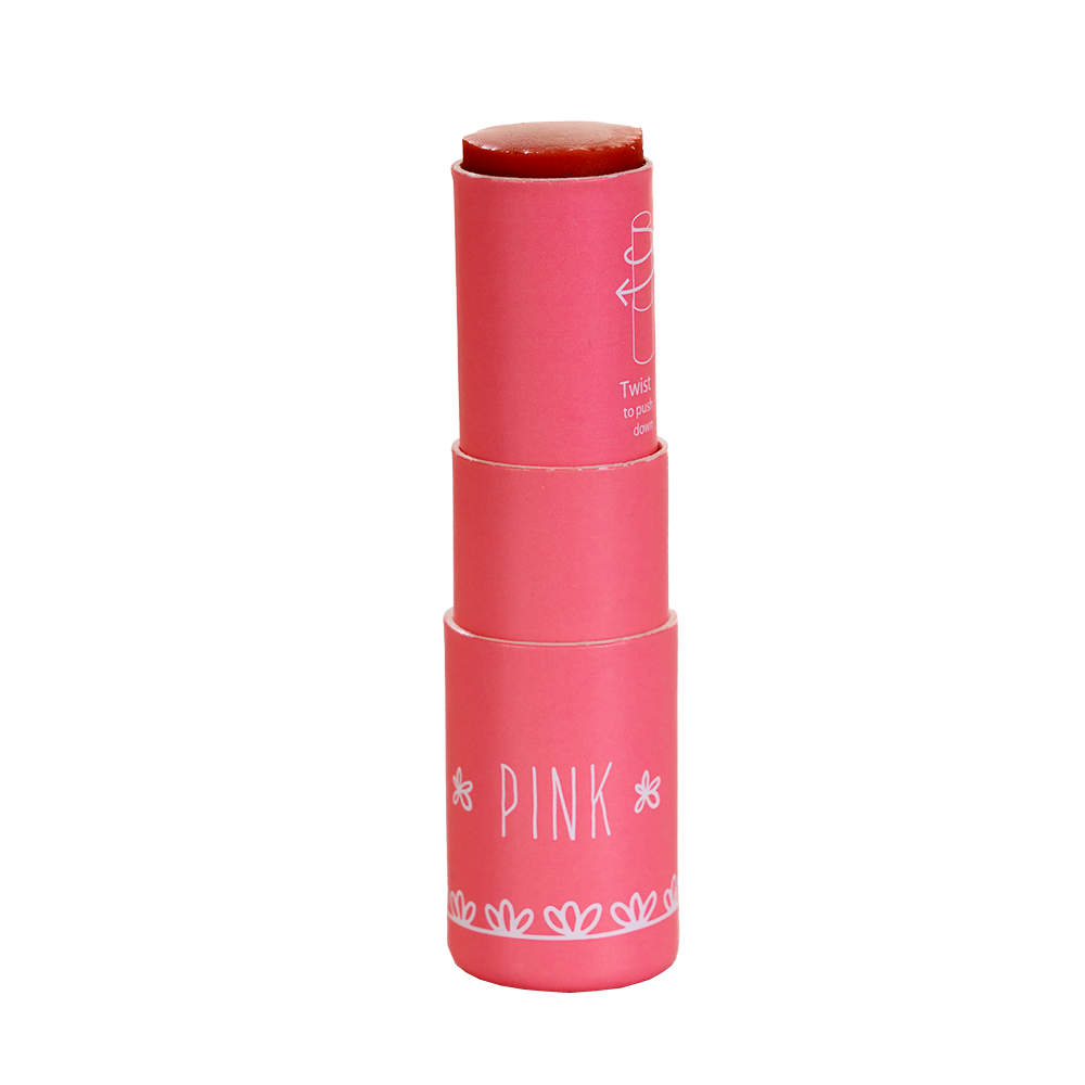 Glossy Lip Balm with plant-based Collagen - PINK