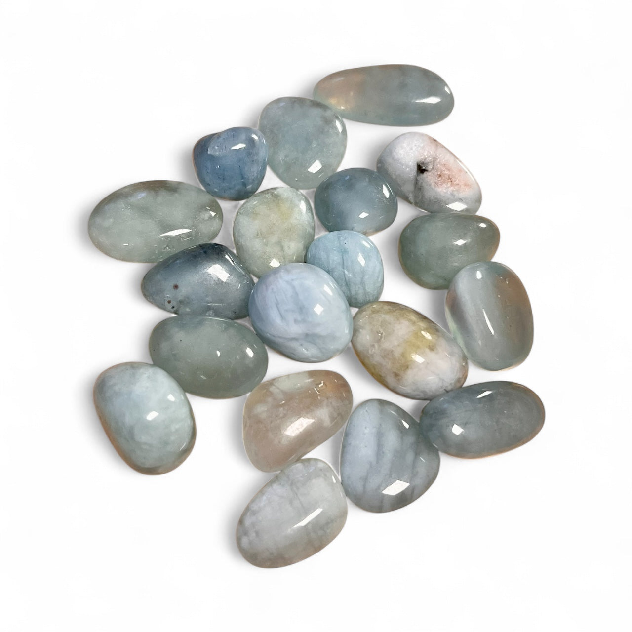 Rumpuhiottu Akvamariini 2-3cm