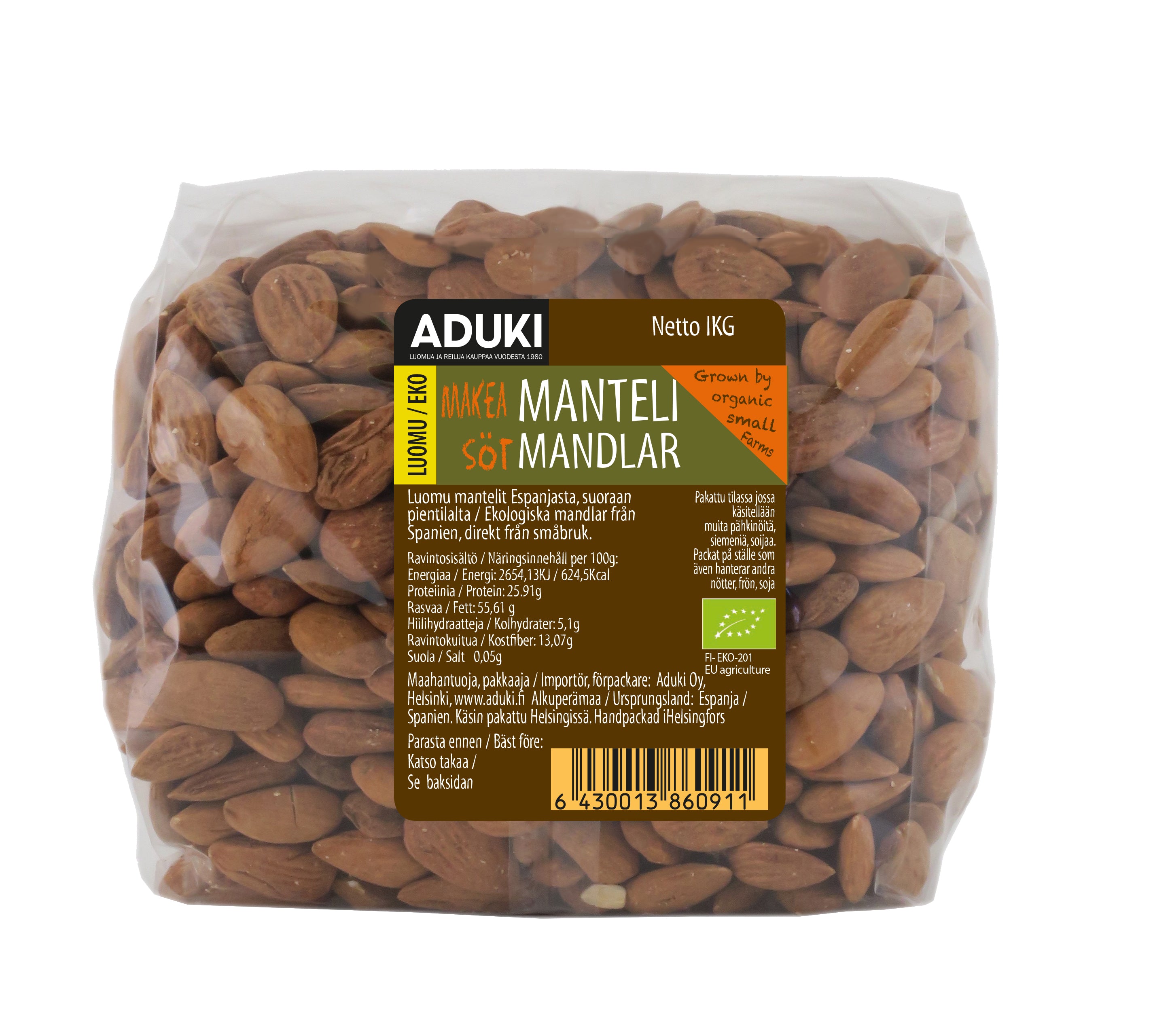 Ekologiska Mandlar 1 kg