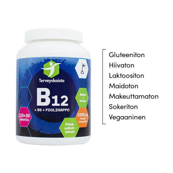B12 + B6 + Folsyra 120+30tbl.