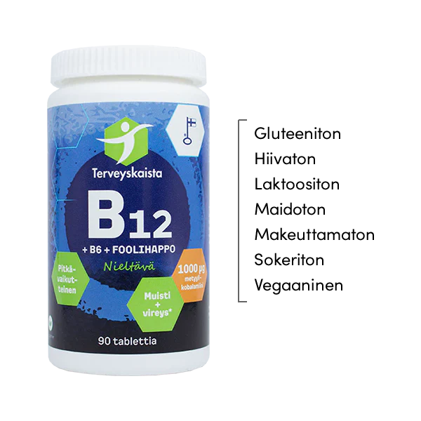 B12+B6+Folsyra 90 tabl 