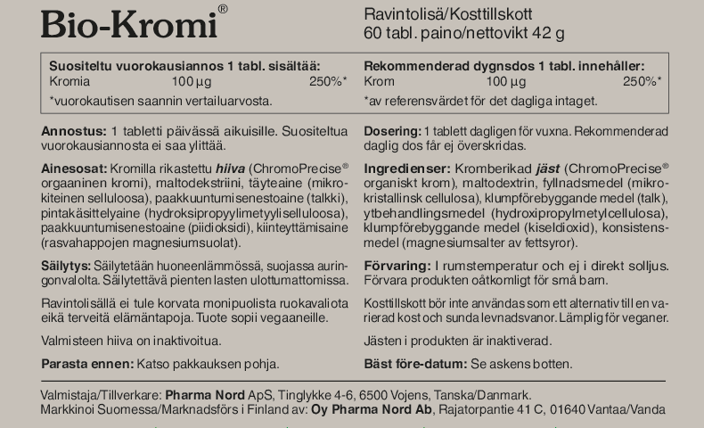 Bio-Kromi Chrom 100ug 60tbl.