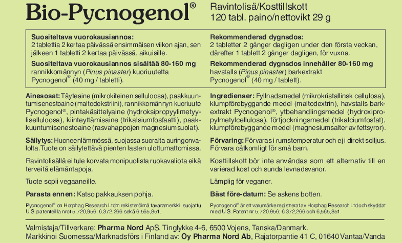 Bio-Pycnogenol EXTRA 120tbl.