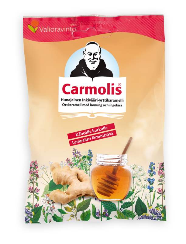 Carmolis Örtkaramell med honung och ingefära