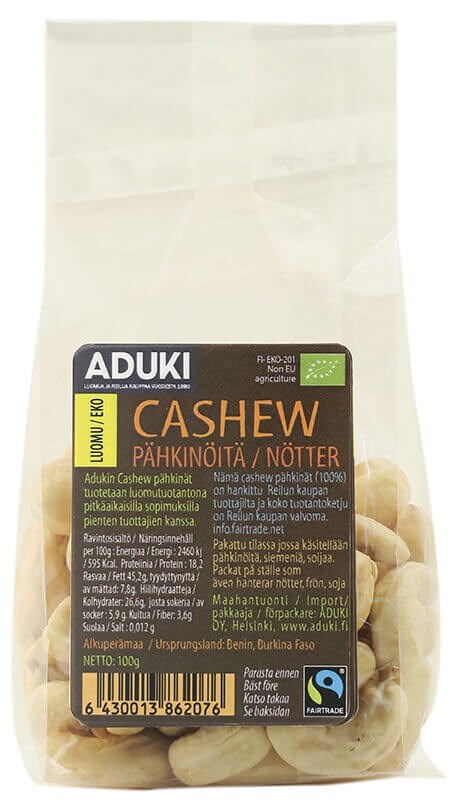 Ekologiska Cashew nötter 100g