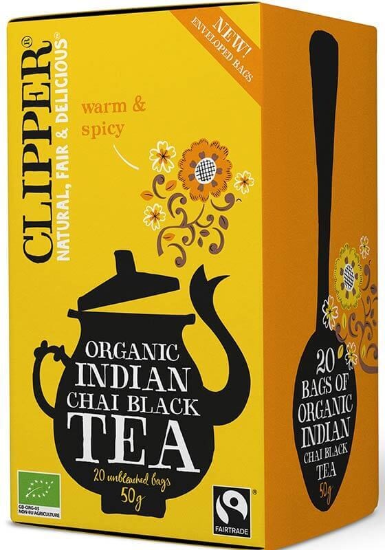 Clipper Indian Chai svart te (L) 20pss