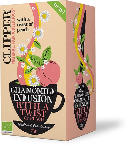 Clipper Kamomill-Persikote (L) 20 påsar