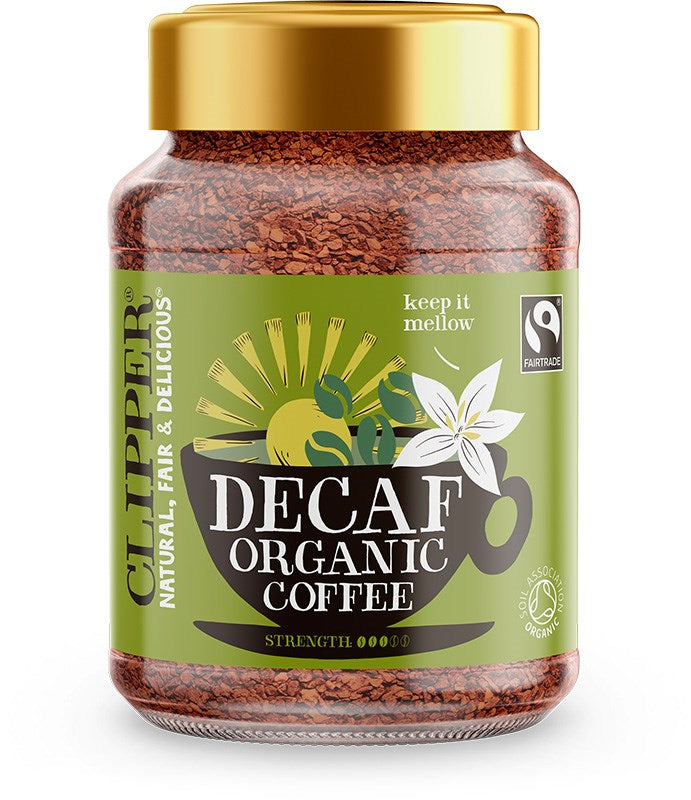 Clipper Koffeinfritt snabbkaffe 100g