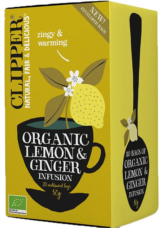 Clipper Citron-Ingefärste 20 påsar (L)