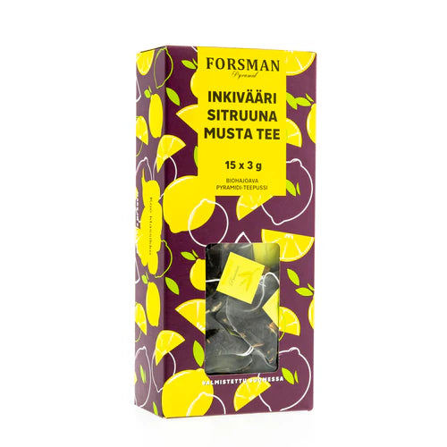 Pyramidte Ingefära-citron-svart te