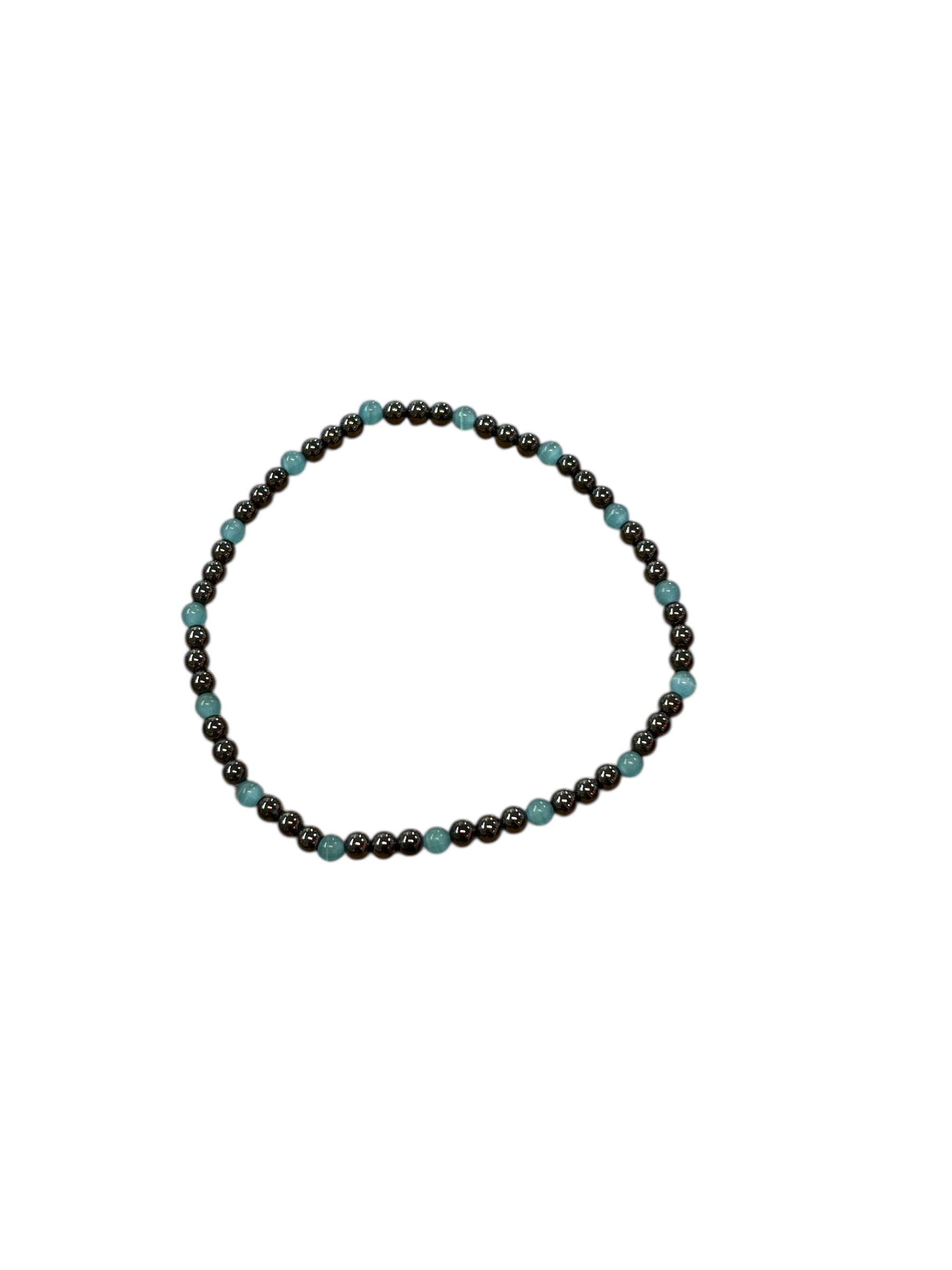 Magneettinilkkakoru 800G musta/turkoosi 4mm helmet