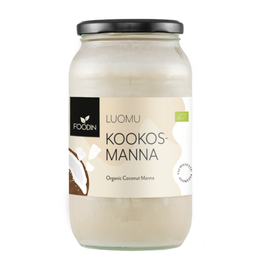 Foodin - Kookosmanna, luomu, raaka, 1 l