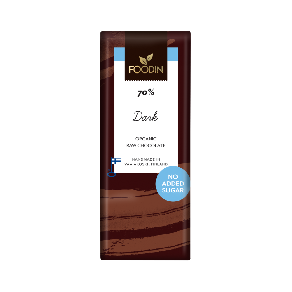 Foodin - Raakasuklaa Dark 70% 40g