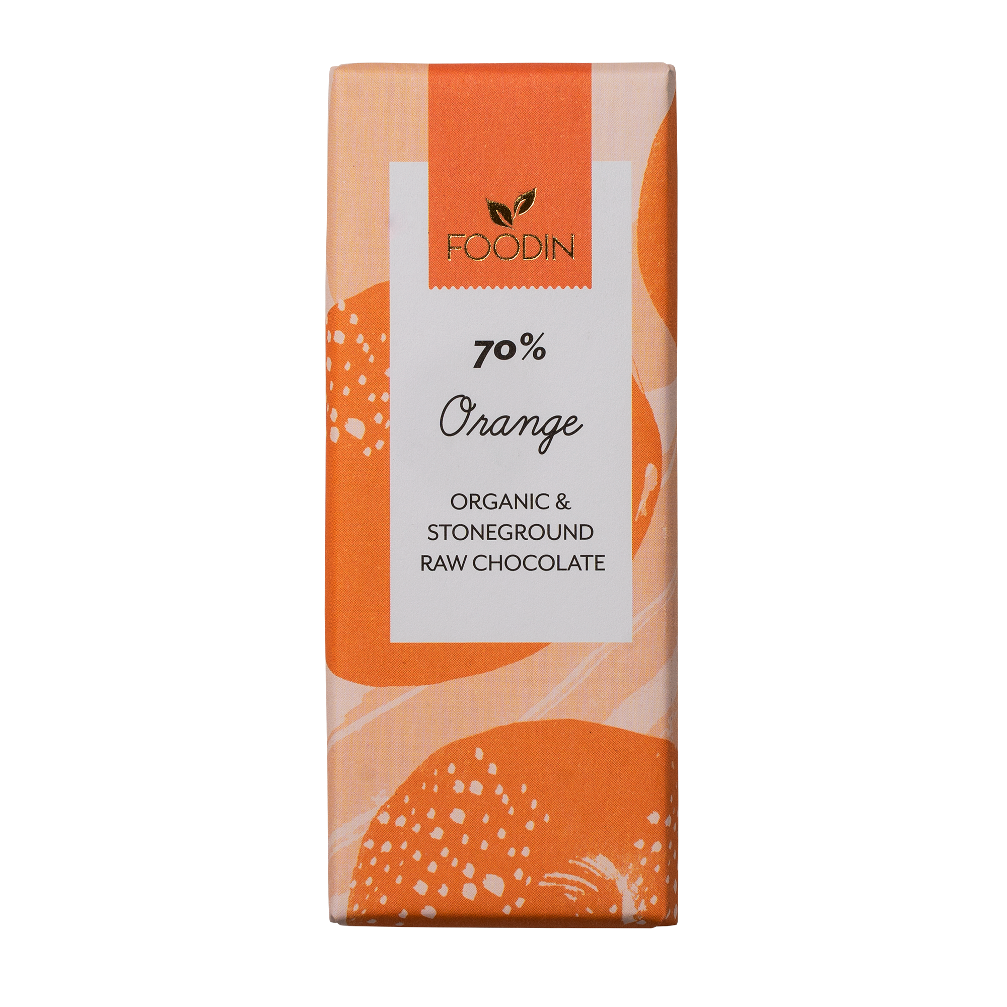 Foodin - Raakasuklaa, luomu, 70% Appelsi