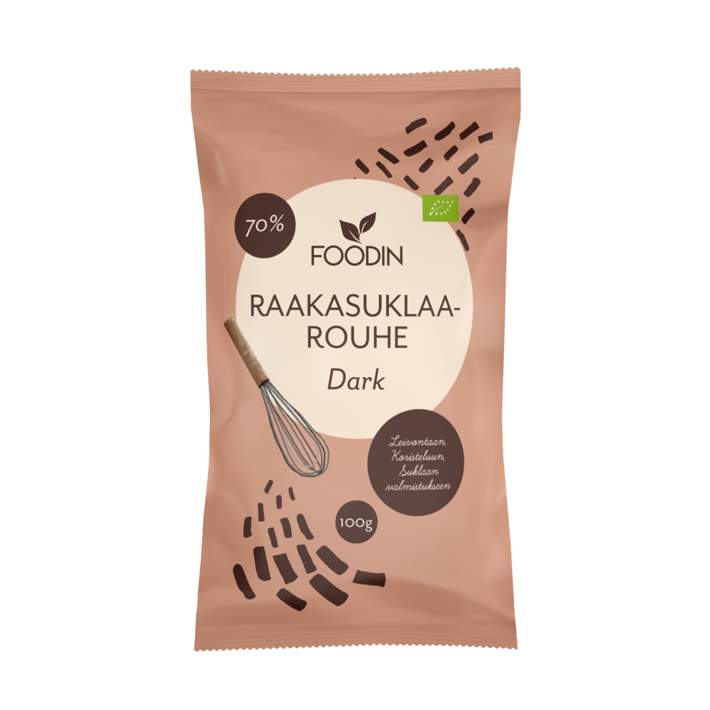 Foodin - Raw Chocolate Crunch Dark (L) 100g