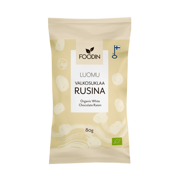 Foodin - Valkosuklaarusina 80g