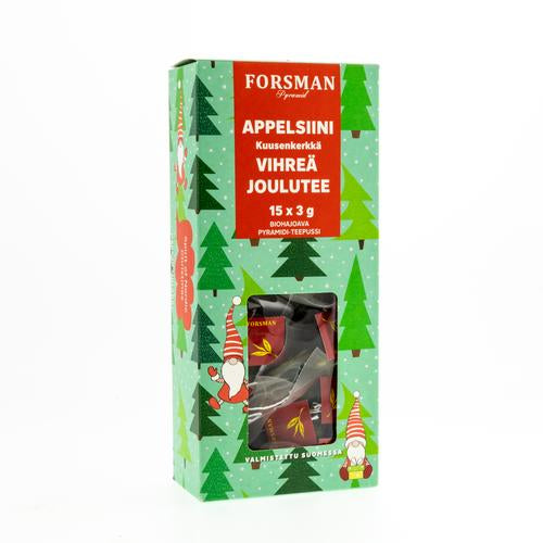 Forsman Pyramiditee Vihreä Joulutee 15ps