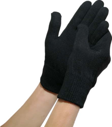 Geelikäsineet musta iso L-XL