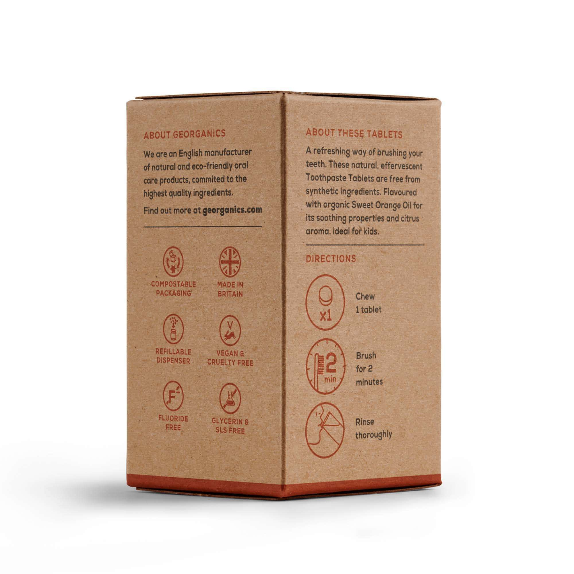 Georganics Tandkrämstablett Apelsin