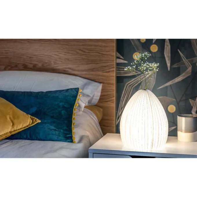 Gingko Smart Vasljus, naturlig bambu