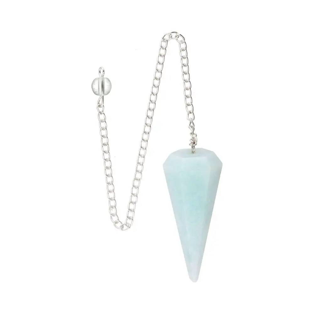 Pendul Blå Aragonit, slipad