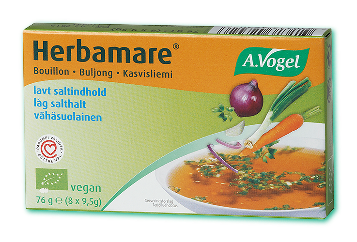 Herbamare® Vegetabilisk buljong 8x9,5g låg salthalt