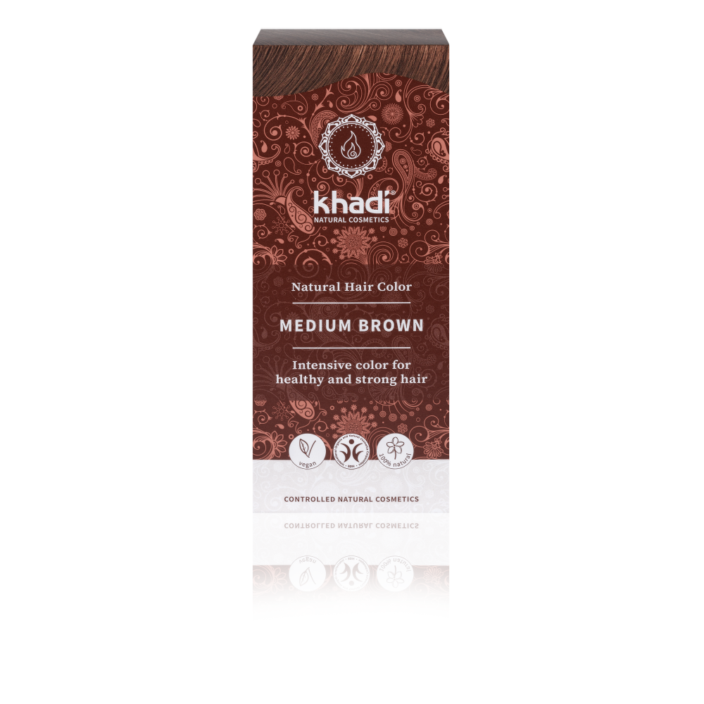 KHADI Medium Brown – Mellanbrun 100g