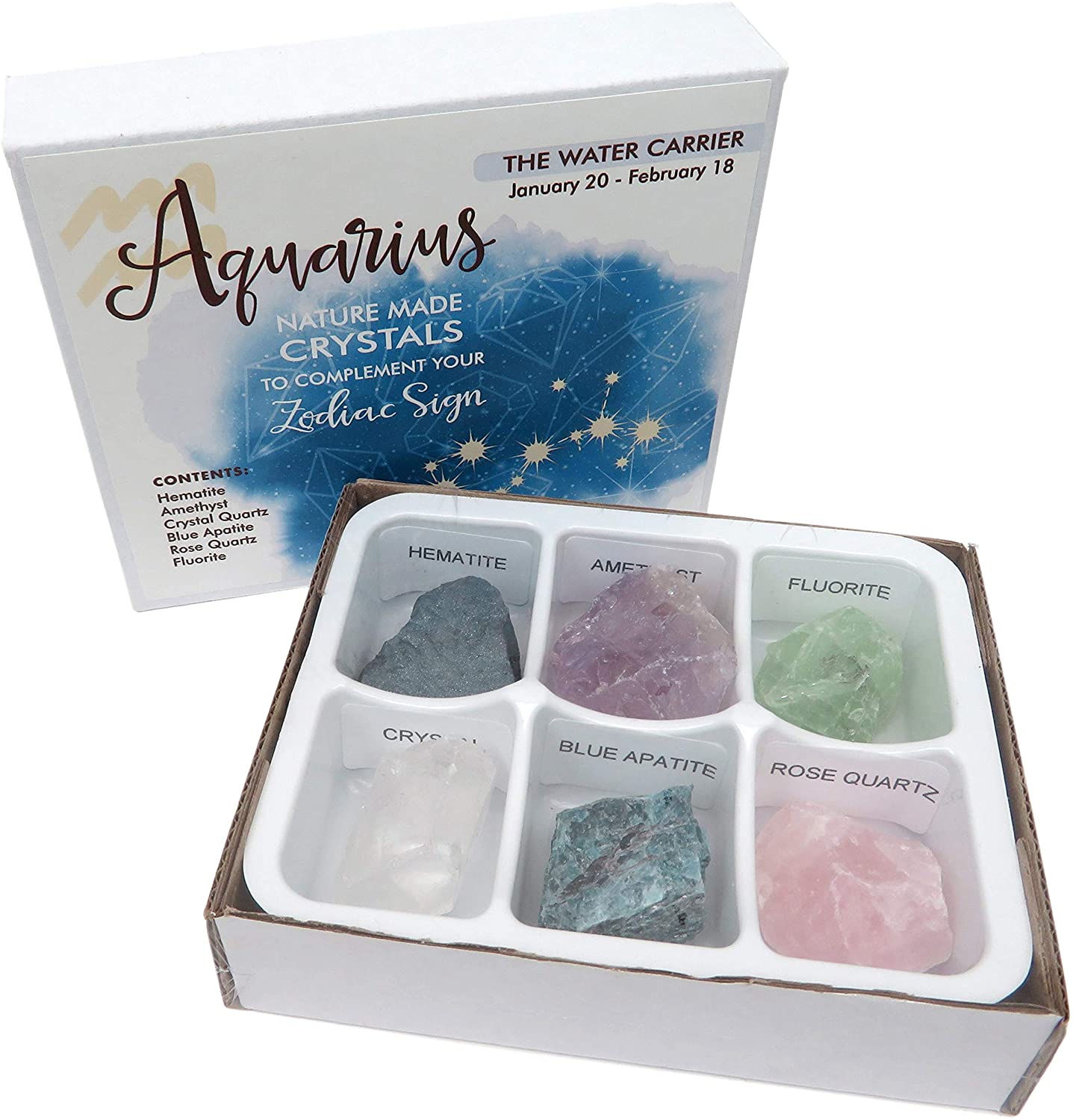 Kristallset för Vattumannen ( Aquarius)