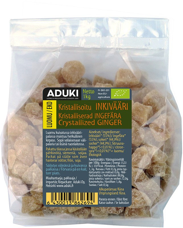 Ekologisk kristalliserad Ingefära 1kg