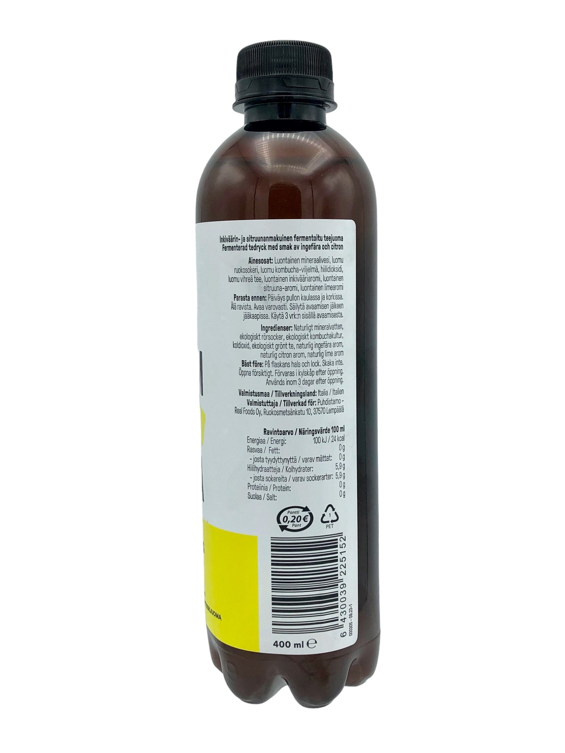 Kombucha Ingefära & Citron 370 ml