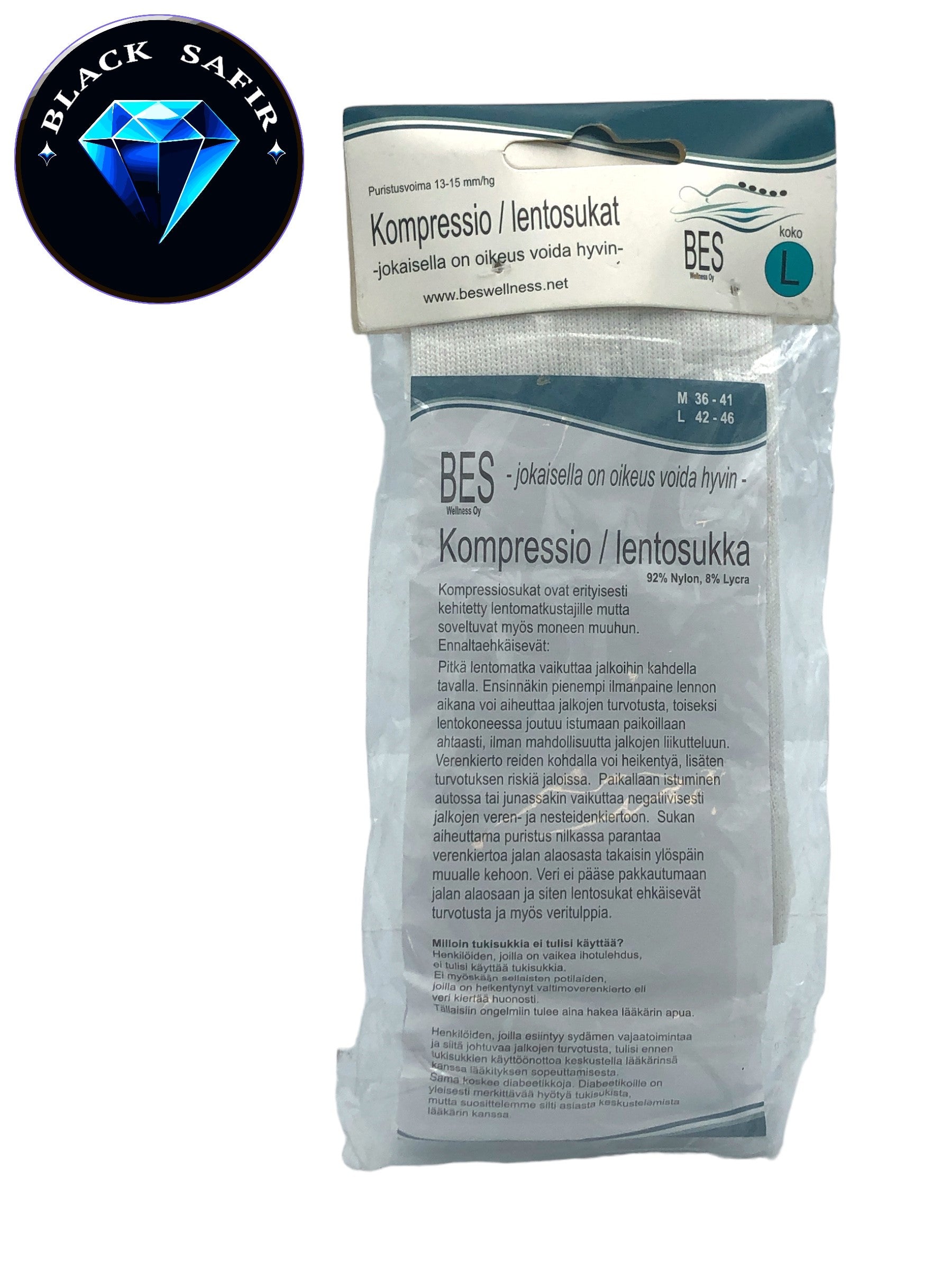 LENTOSUKKA VALKOINEN koko L 