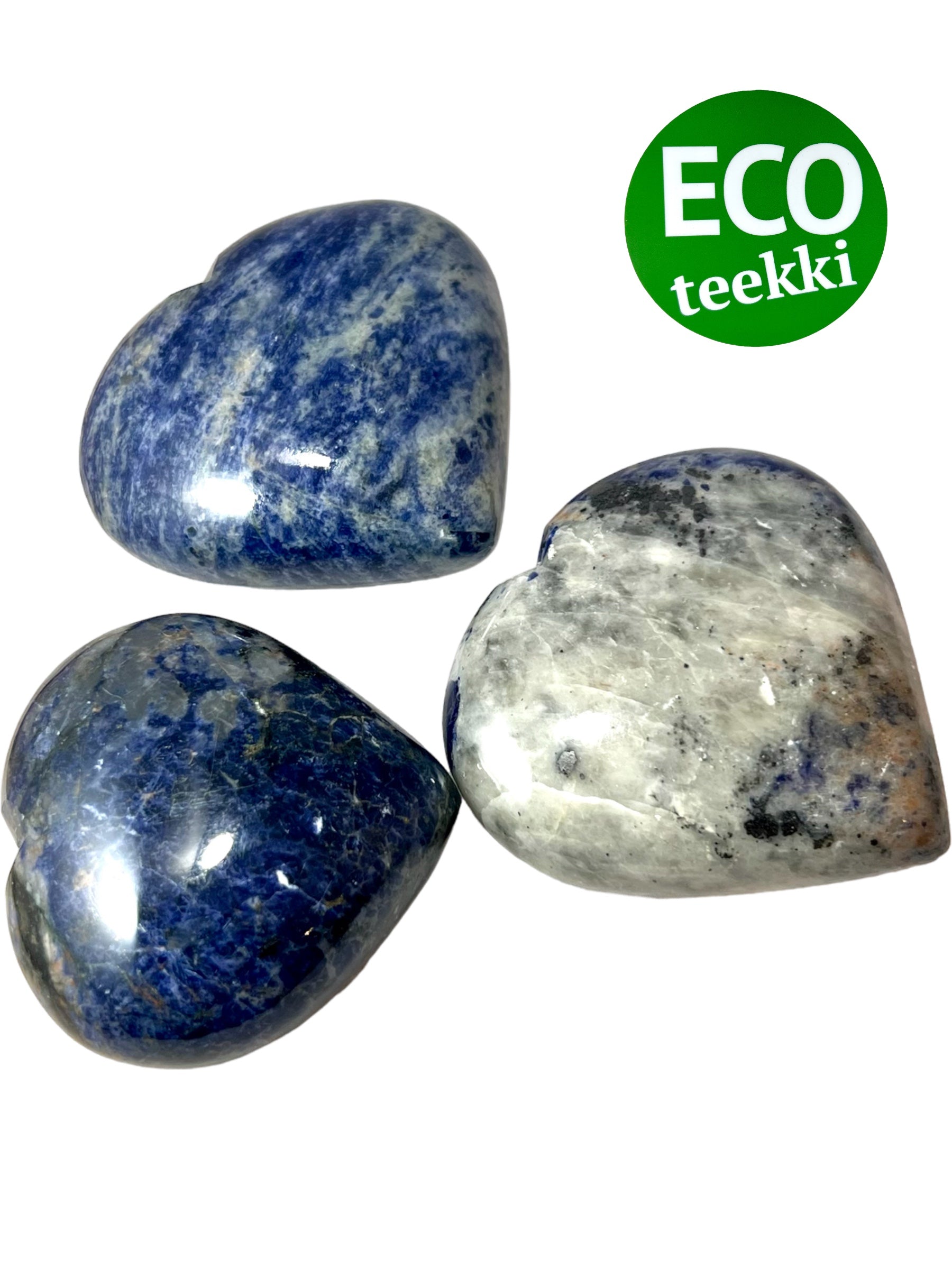 Kristalli sydän Sodaliitti 5-6cm