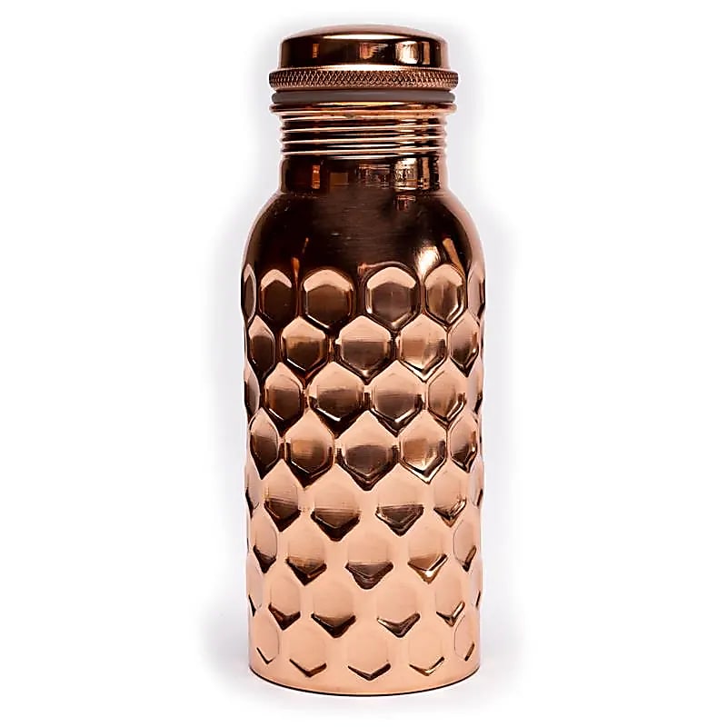 Kopparflaska smidd, 500 ml