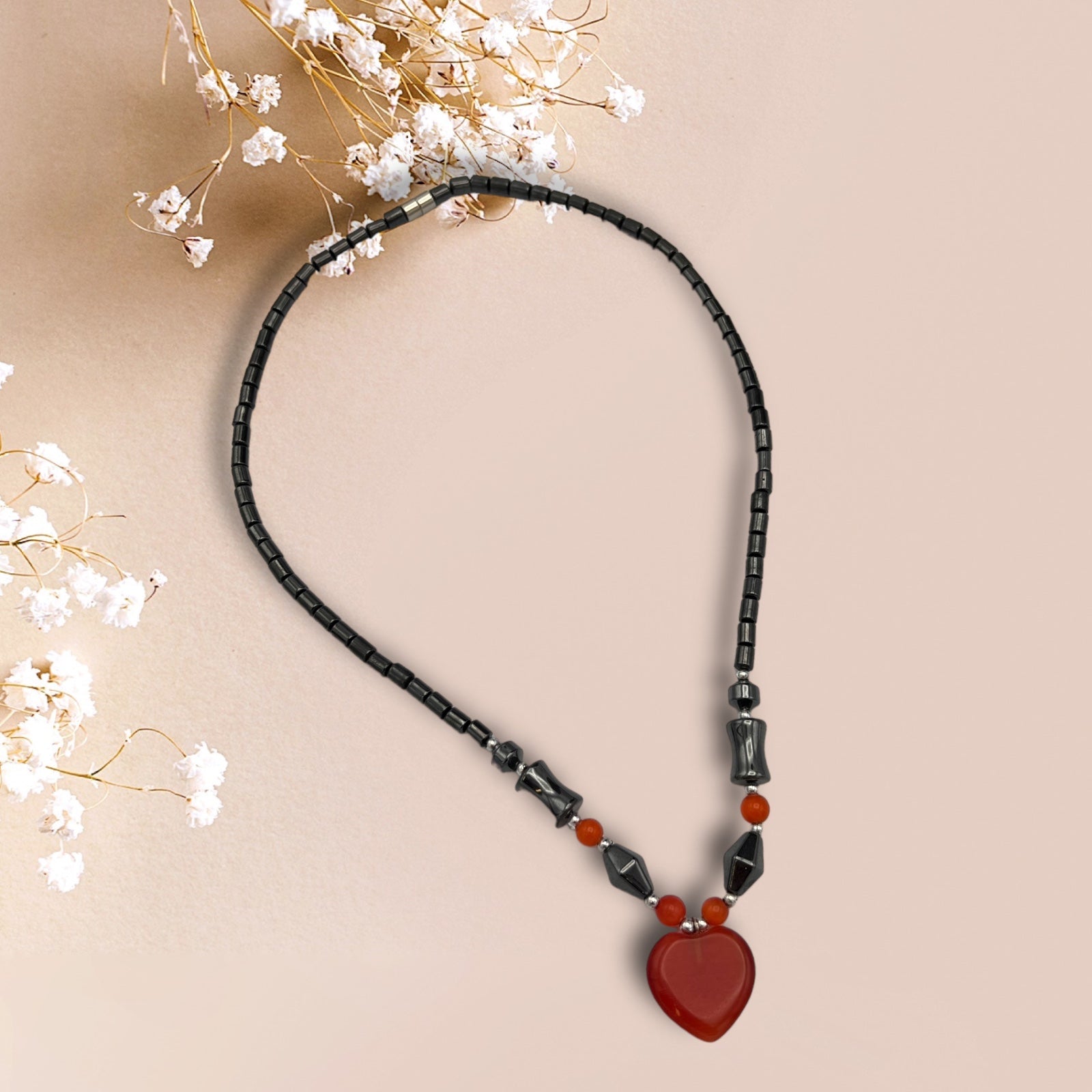 Magnethalsband 800G Rött hjärta