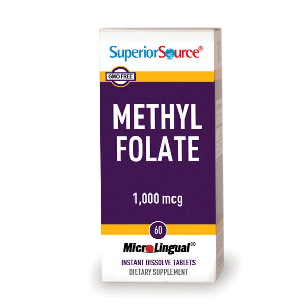 Superior Source Methylfolate 1000ug 60tbl.