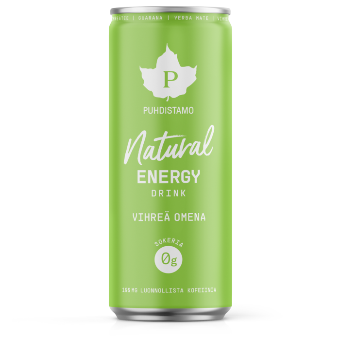 Natural Energy Drink Vihreä Omena 330ml
