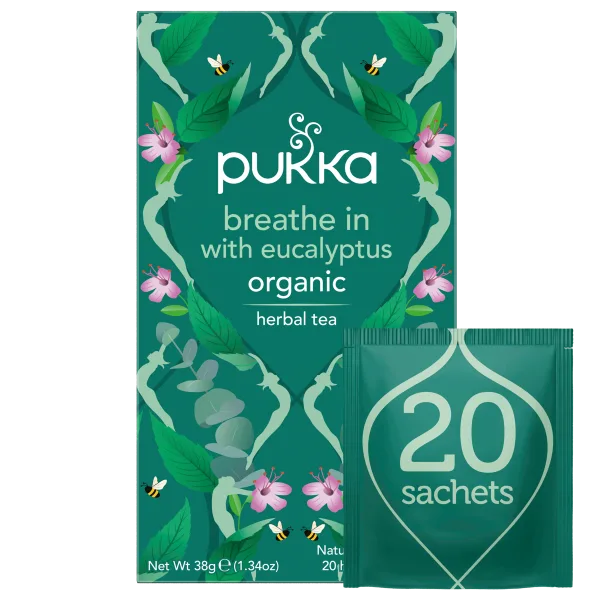 PUKKA Breathe in med eucalyptus 20 påsar