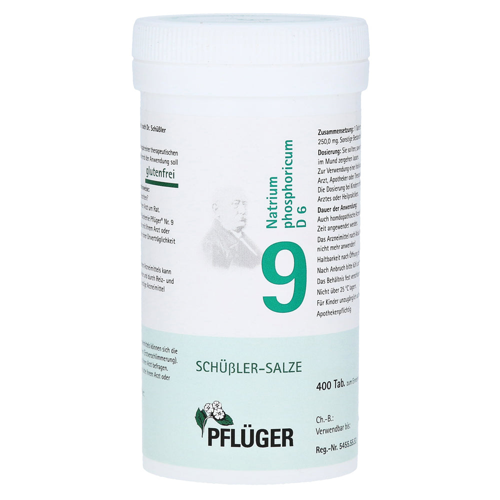 Pflüger No 9 Natrium Phospho  D6 400tbl.