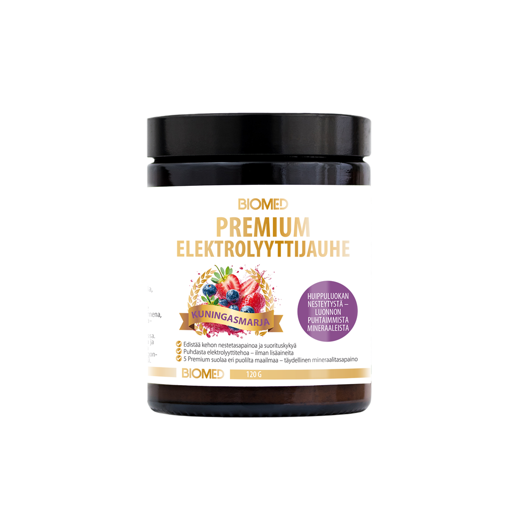 Biomed Premium Elektrolytpulver Kungbär 120g