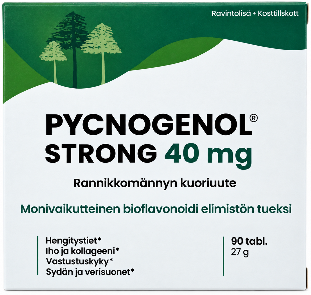 Pycnogenol Strong 40 mg 90 tabletter EXTRAPAKET