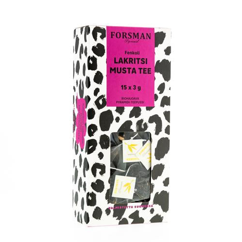 Pyramidte Fänkål-Lakrits svart te